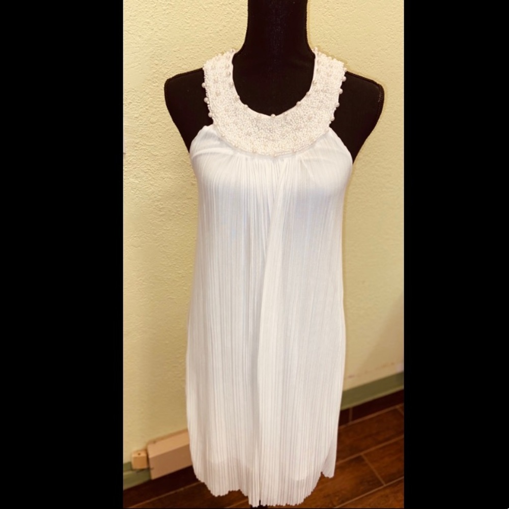 White pearl dress